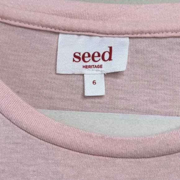 SEED HERITAGE Bunny Rabbit T-Shirt Girls 6 Easter Flip Sequins Tee Top Pink Girl - Picture 4 of 8